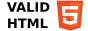 Valid HTML 5